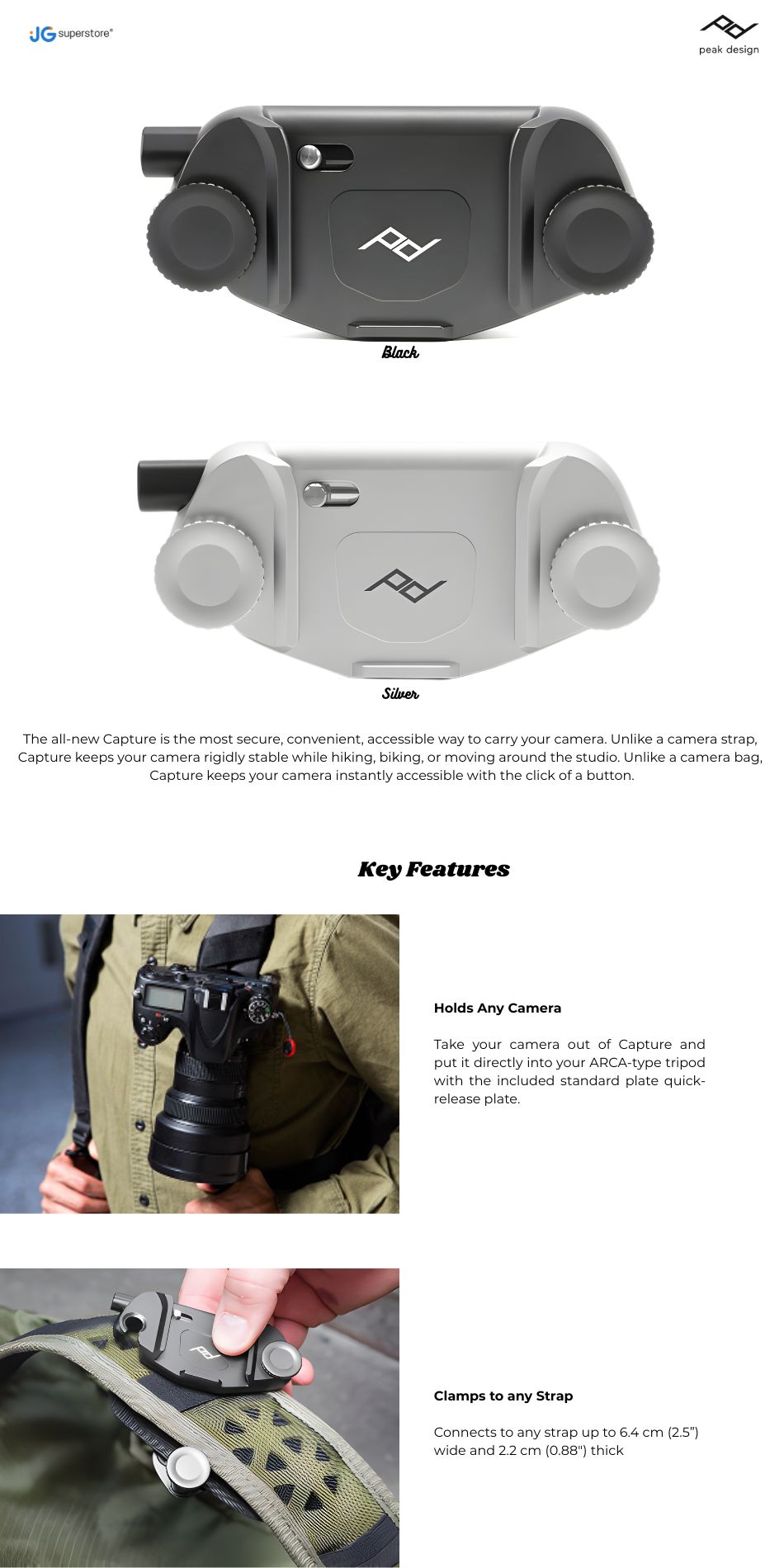 Peak Design Capture v3 Mounting Example