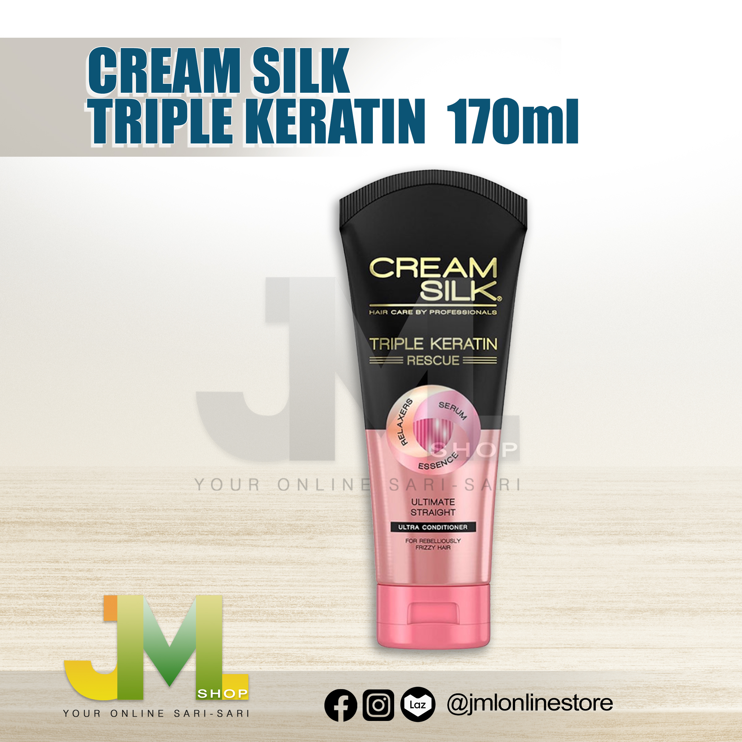 Cream Silk Triple Keratin Rescue Conditioner Ultimate Straight 170ML  Lazada PH