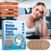 36Pcs Carsickness Patch Fast Acting 72H Long Effect Motion Sickness Patch Travel Nausea Treatment Motion Sickness Patch