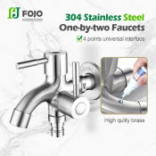 Stainless Steel Wall Mount Faucet with Rotatable Spout