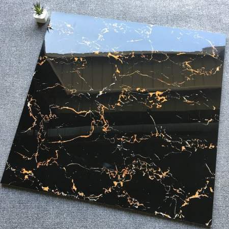 Spot parcel post Foshan Black Golden Flower Tile 800X800 Floor Tile 600X900 Dark Brick Threshold Stone Non-Slip Threshold Stone