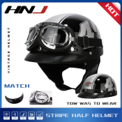 Xt-02 HNJ Half Face Motor Helmet Vintage Harley Motorcycle