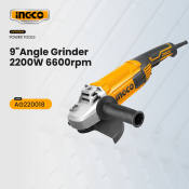 INGCO 9" Industrial Electric Angle Grinder 2000W AG220018