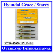 Glow Plug D4BB, 11V  Hyundai Grace and Starex, 36710-42020