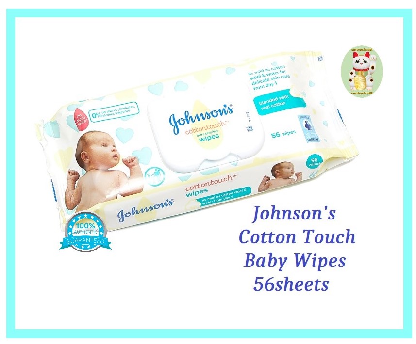johnson's cotton touch baby wipes