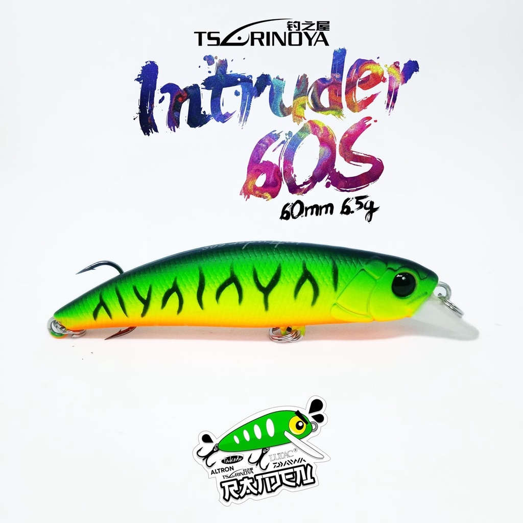 TSURINOYA DW107 INTRUDER SINKING MINNOW 60mm 6.5gr