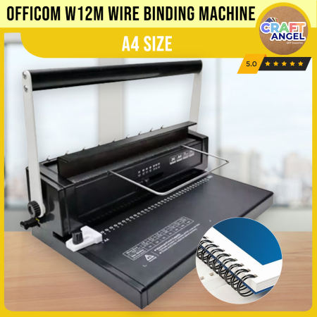 Wire Binding Machine  Officom W12M A4 Size Heavy Duty Binder