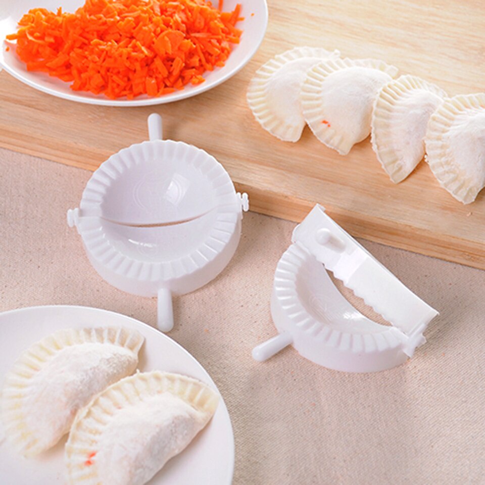 10-Piece Dumpling Maker Kit - Stainless Steel Dumpling Mold, Press, Knives & Tools For DIY Dumplings