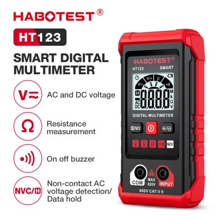 HABOTEST HT123 Smart Digital Multimeter NCV 4000 Counts