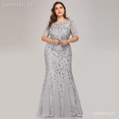Ever Pretty Plus Size Lace Sequin Mermaid Prom Dress