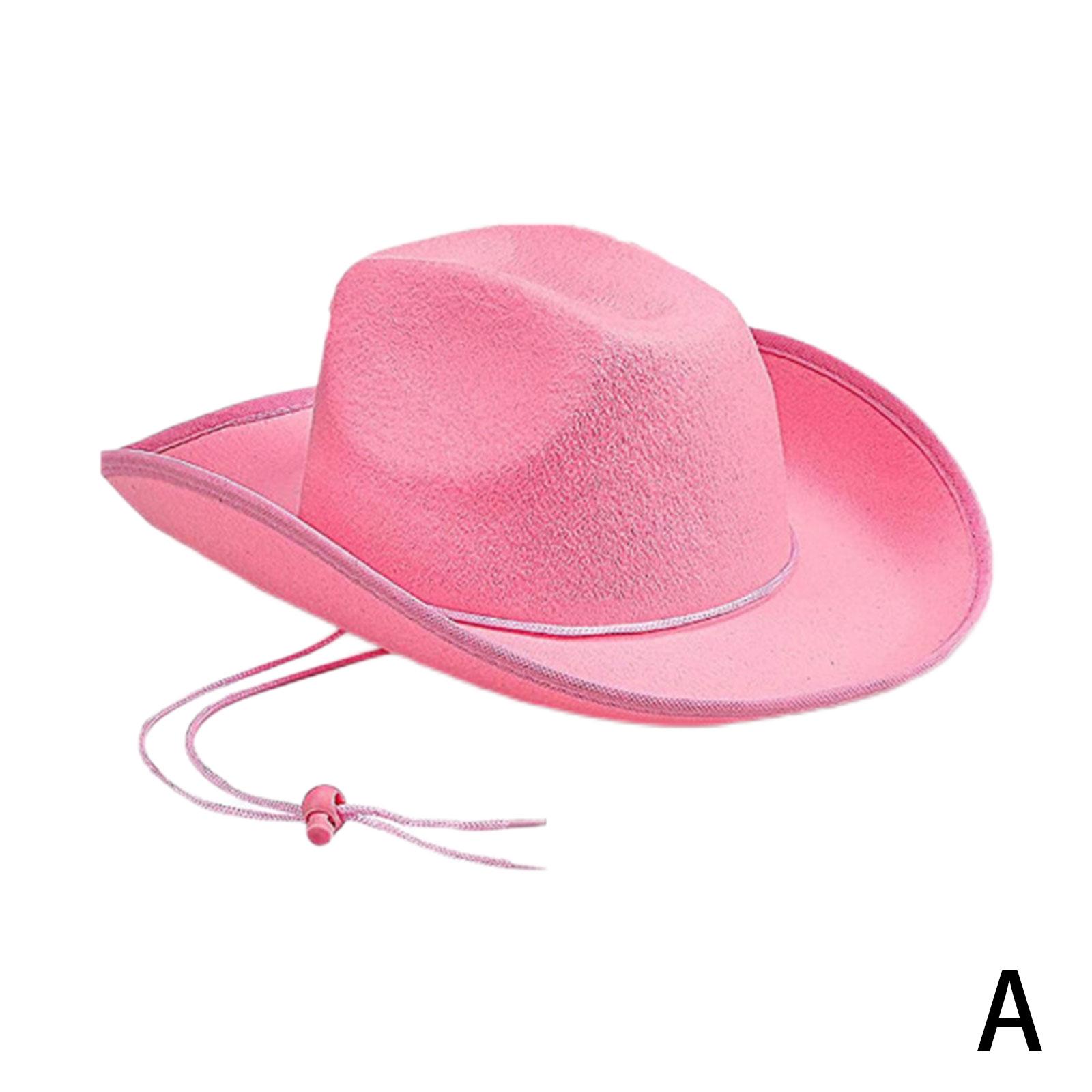 Western Style Pink Cowboys Hats Cowgirl Hat For Women Girl Tiara