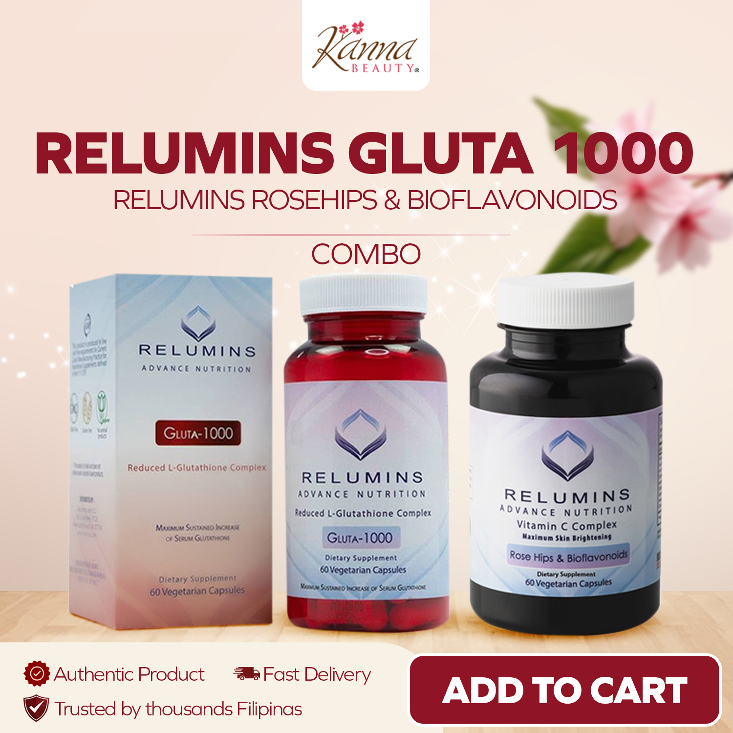 glutathione beads Relumins Gluta C Fizz - Cherry Flavored Glutathione and Vitamin C  Effervescent Tablets