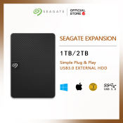 Seagate 1TB/2TB Portable External Hard Drive, USB 3.0