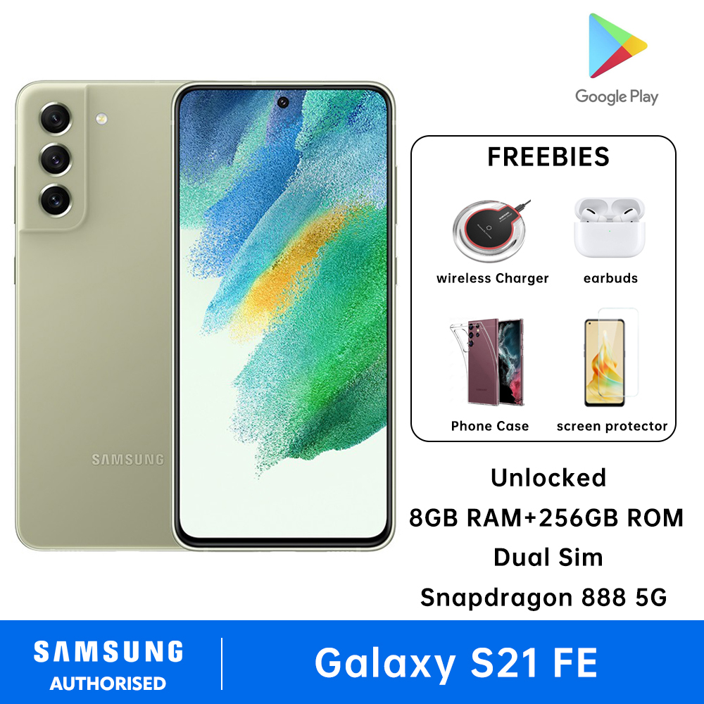 Samsung Galaxy S21 FE 5G Dual Sim 8GB RAM + 256GB ROM Snapdragon 888 5G Android Smartphone SM-G990
