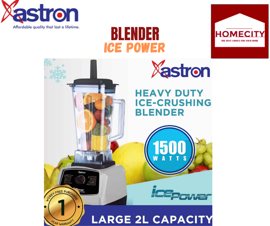 Astron Ice Power Heavy Duty Ice-Crushing Blender (1500W) (2L Capacity) —  Astron Appliances PH