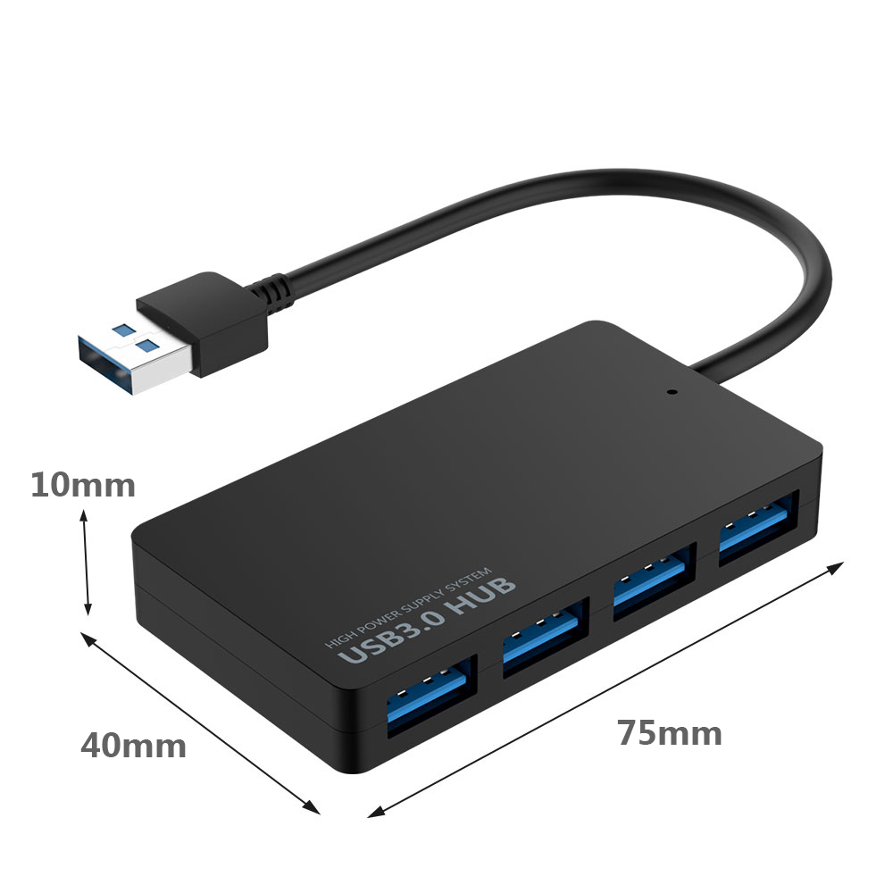 Usb 3.0 Hub, Multi 7 Port Power Strip With Independent Switch, Powered