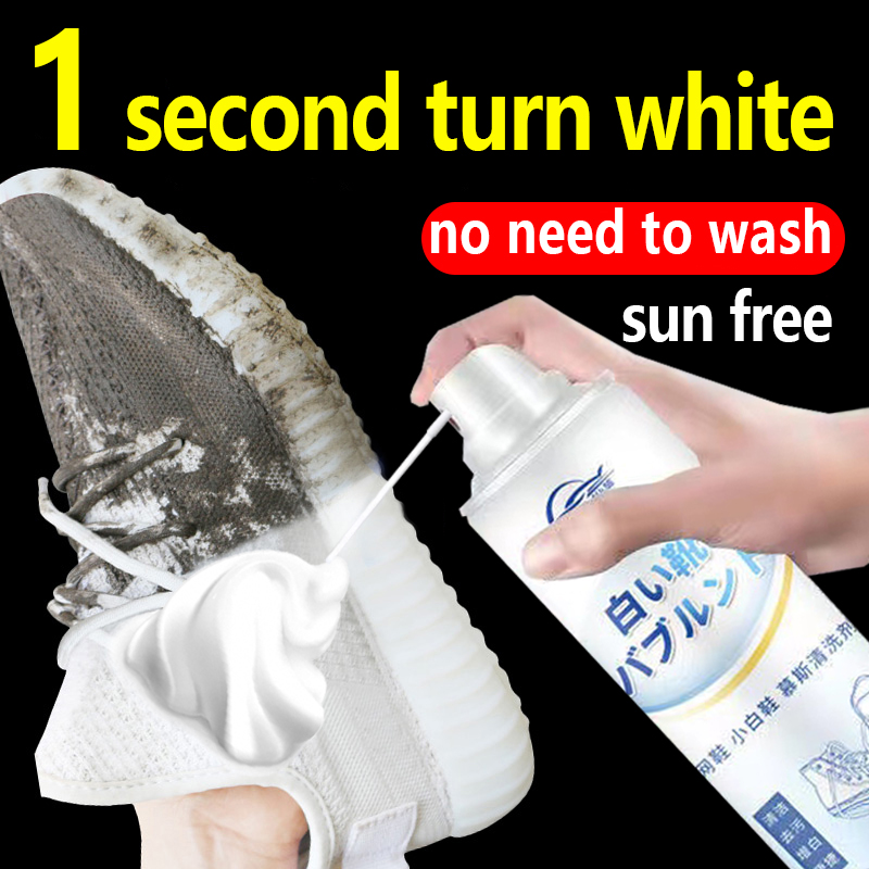 white shoes cleaner whitening for yellow stain shoes spray for sneaker  colored canvass rubber shoes