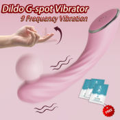 Silent 9-Speed Waterproof Dildo Vibrator for Women