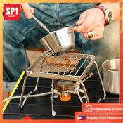 Versatile foldable stainless steel grille for gas hobs
