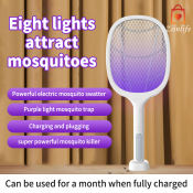Ziinlife Bug Zapper Racket: High Voltage Mosquito Trap Lamp