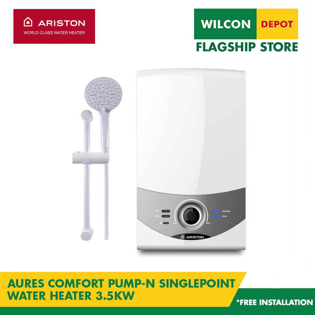 ARISTON Aures SB35E Easy Hook Single Point Water Heater 3.5kw by Wilcon  Depot | Lazada PH