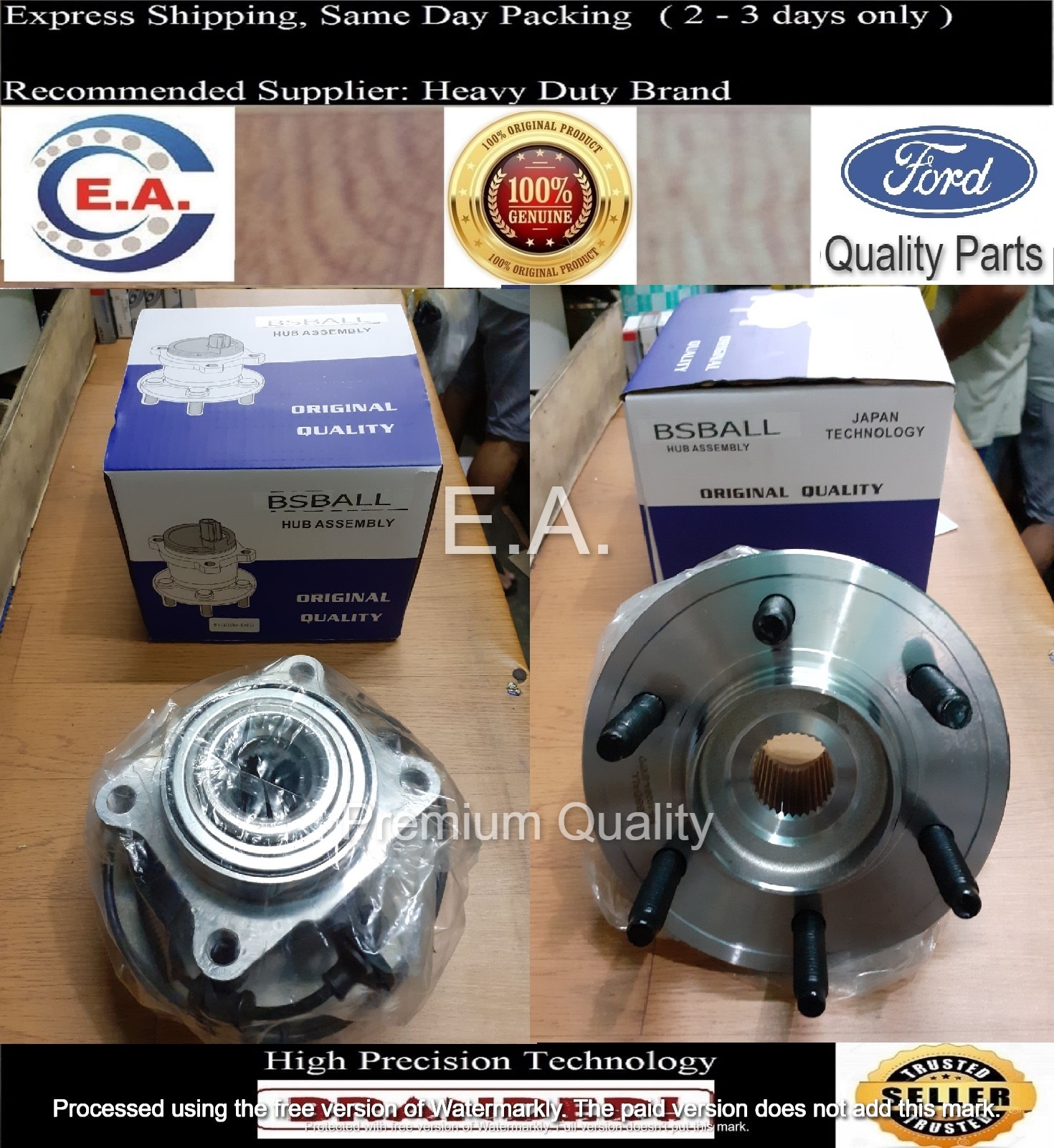 A-Premium Front or Rear Wheel Bearing and Hub Assembly with