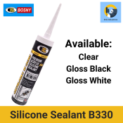 Bosny Premium Acrylic Silicone Sealant - Clear/Black/White