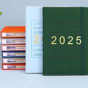 2024 A5 Weekly & Monthly Planner with PU Leather Cover