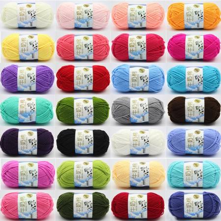 Smooth Milk Fiber Knitting Wool Crochet Yarn by YAR-05