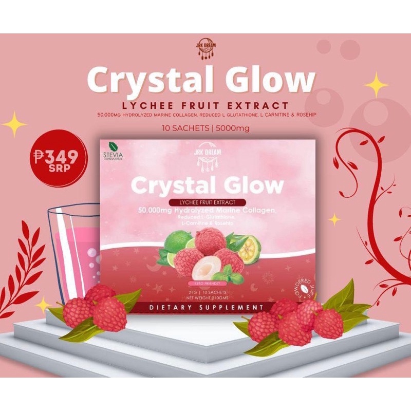 CRYSTAL GLOW Sensitive Skin Whitening Cream Caramel Macchiato Moisturizer  Detoxifying Firming Lotion Jrk Dream Skin Care 1 Year Factory Warranty -  Lazada | Lazada PH