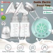 BabeLovey Double Electric Breast Pump with Milk Storage