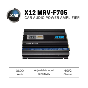 X12 MRV-F705 Car Amplifier Black