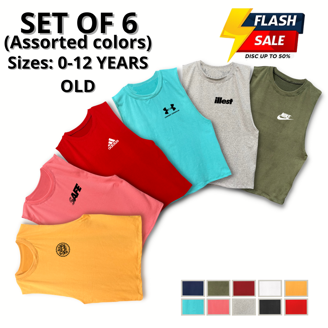 ROBLOX SANDO MUSCLE TEES FOR KIDS SIZES: 0-12 YEARS OLD XS TO XL