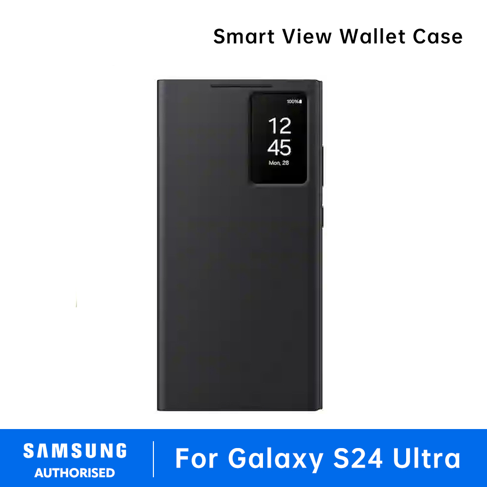 Original Samsung S24 Ultra Smart View Wallet Case Smart Case LED Clear Cover S-View Wallet Case windows phone cases For Galaxy S24 Ultra - Image 2