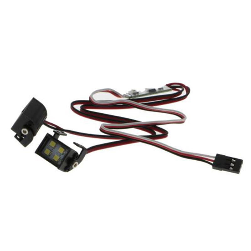 HAHA 1 Cặp Đèn Pha LED Mô Hình Điều Khiển Từ Xa Đèn Rọi Cho Xe Địa Hình RC 1/10 RC4WD D90