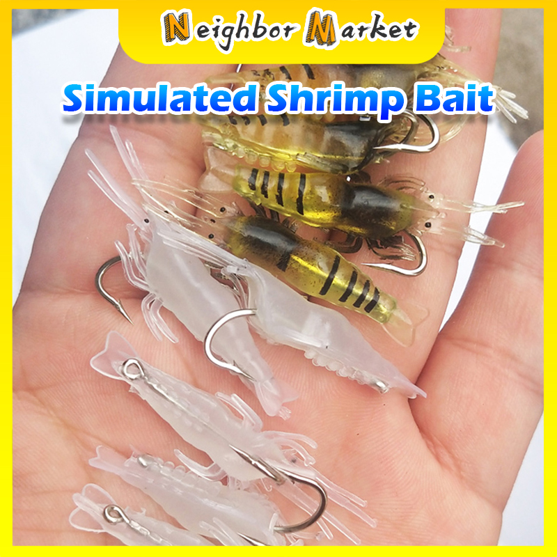 Silicone Shrimp Fishing Lure - Soft Bait by E9J2