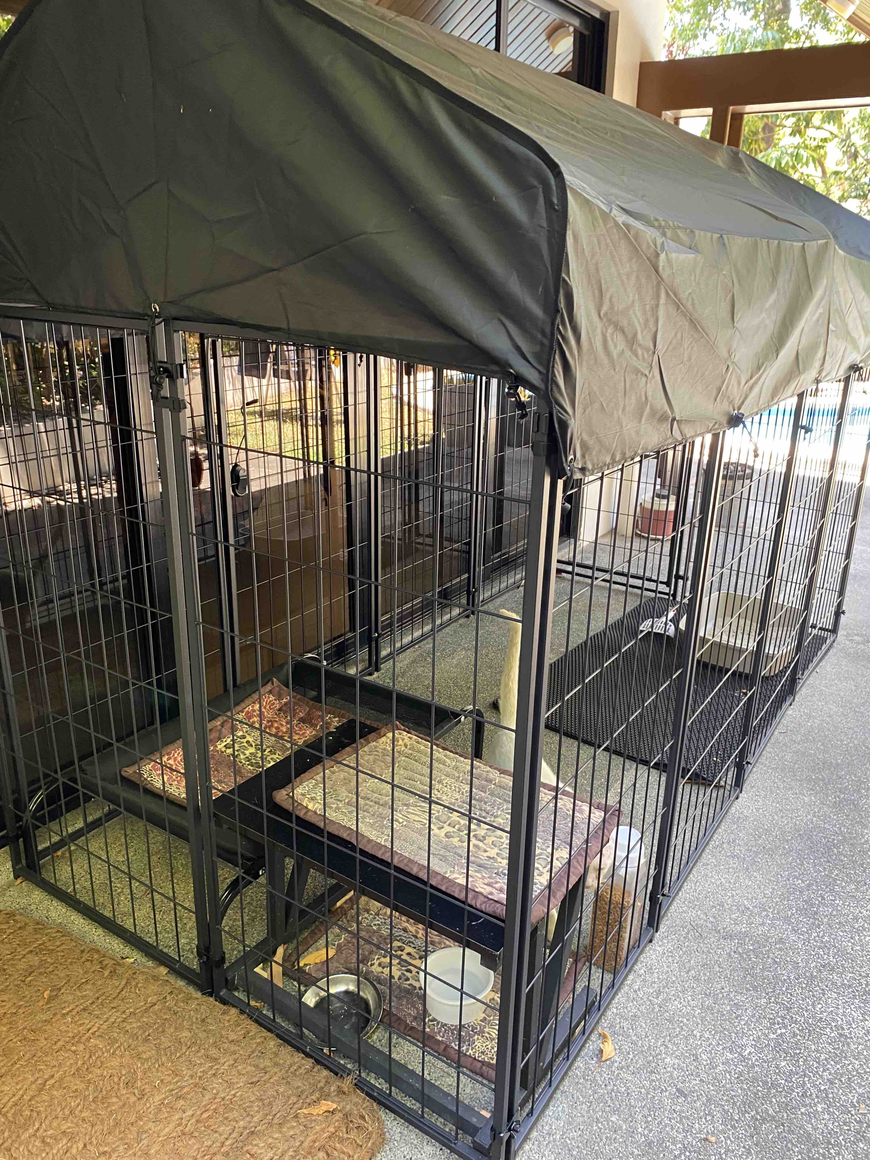 Canopy for dog kennel hotsell