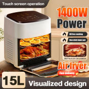 16L LCD Touch Air Fryer - Oil-Free Non-Stick Oven