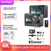 AKASO Brave 7 Action Camera - 4K, WiFi, Waterproof