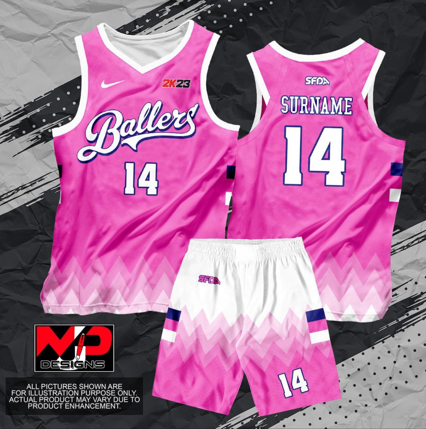 Pink And White Basketball Jersey Design 2021 Sublimation