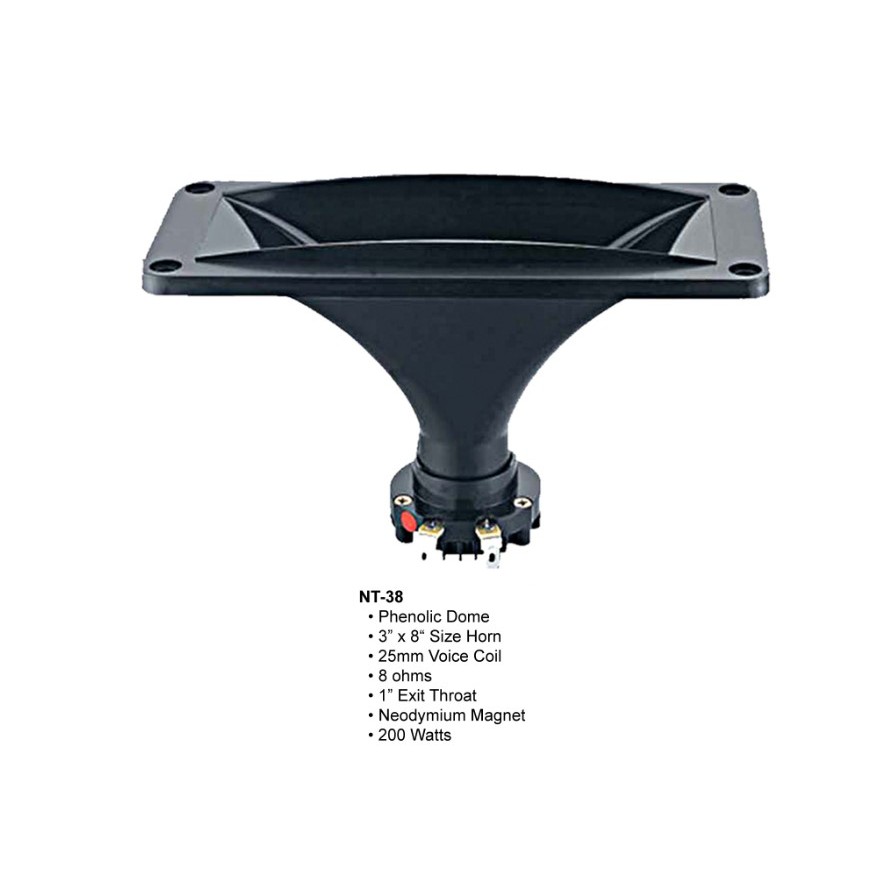 Kevler Neodymium Horn Tweeter NT-38 