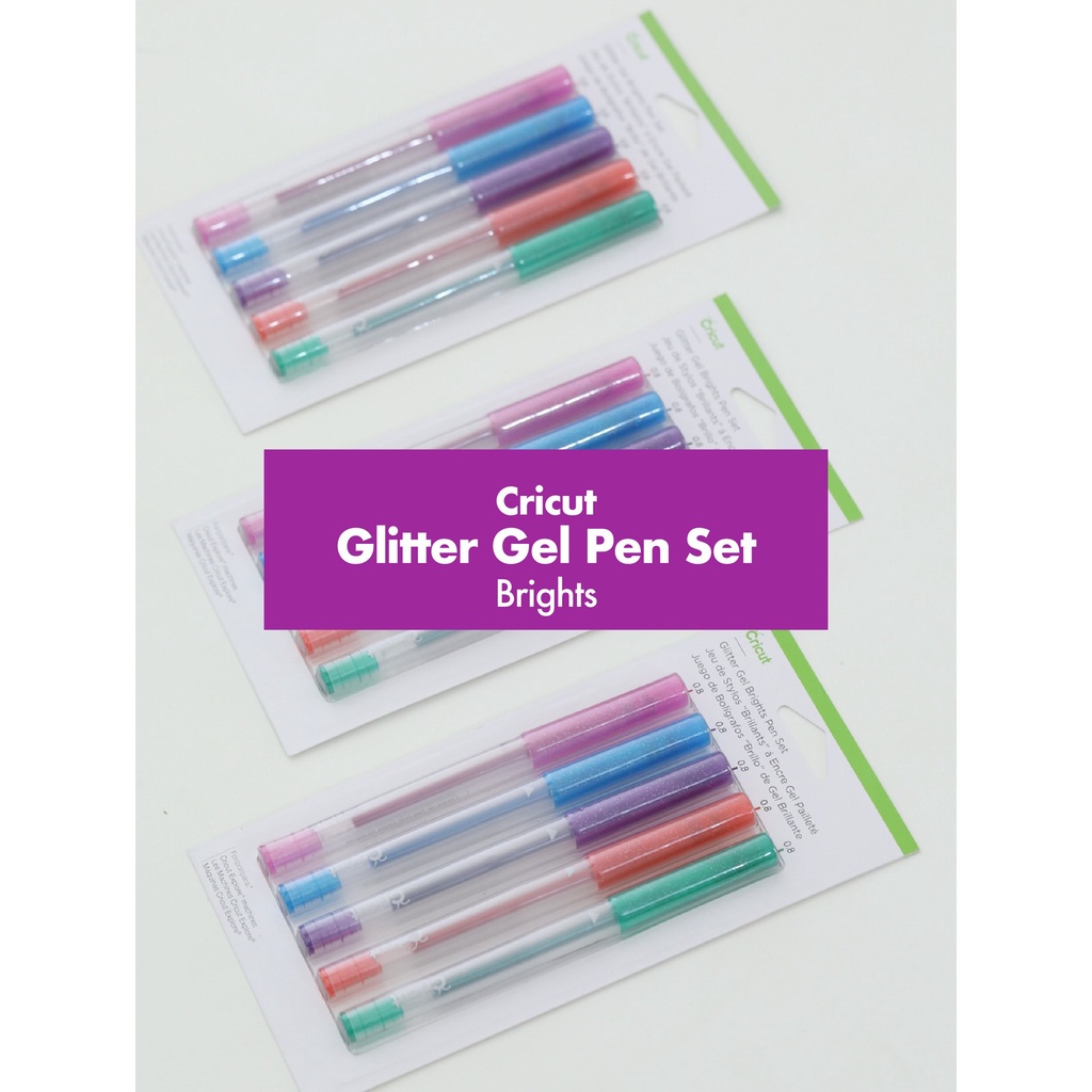 Cricut Opaque Gel Pens 1.0 mm, Pink, White, Orange, Yellow, Blue