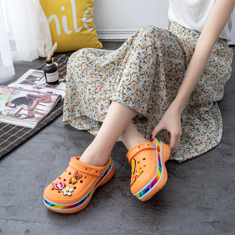 New crocs bae clogs wedges korean fashion for women original Cross