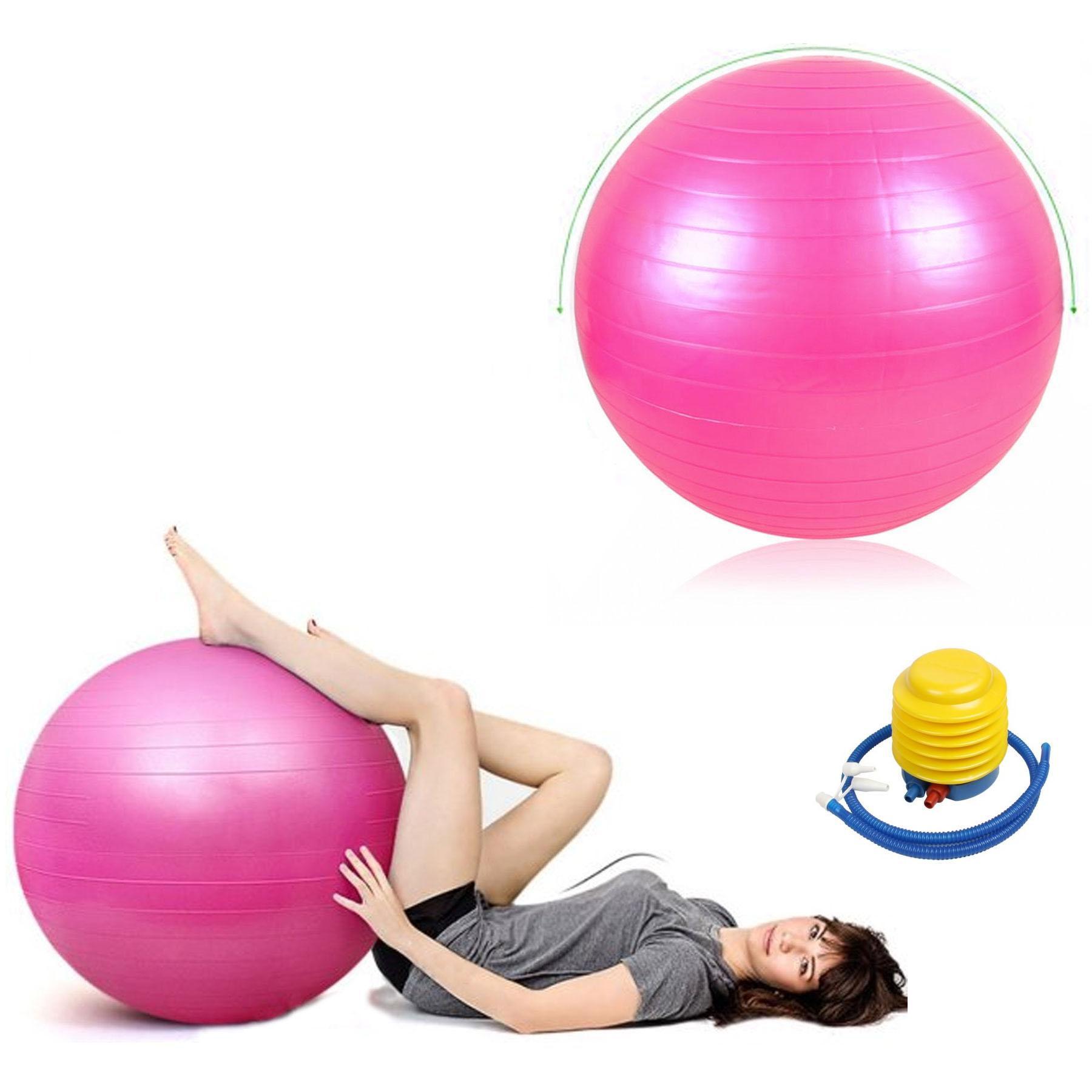 Elite Fitness Anti-Burst Gym Ball with Hand Pump - 65cm