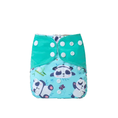 One Size Baby Cloth Diapers Reusable Washable Fit 3-36 Months (2)