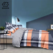 Socone King Size Bedsheet Set with Elegant Design