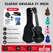 Rixton 21" Soprano Ukulele Starter Kit with Accessories