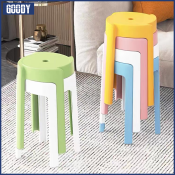 Stackable Plastic Stool Chair - Space-Saving Seating Solution