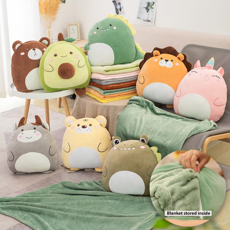 Plush Toy Teddy Bear 2 In 1 - Pillow, Blanket »