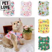 Cute Cartoon Pet Mesh Vest for Dogs and Cats